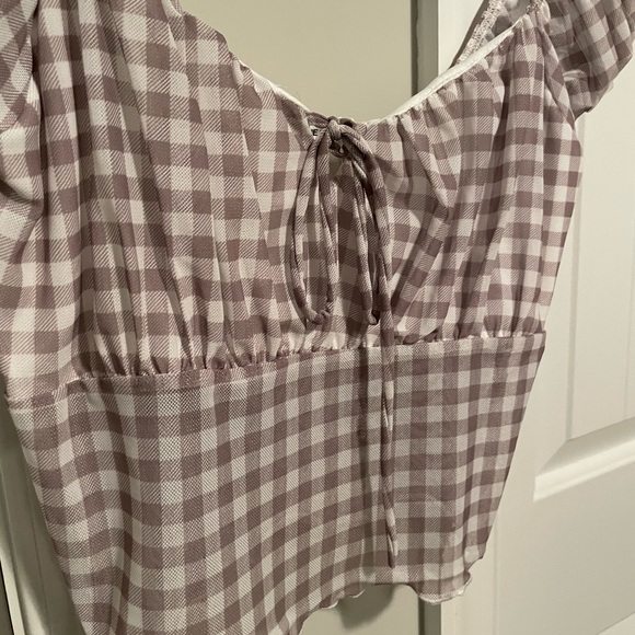 Checkered Crop Top - Picture 2 of 4